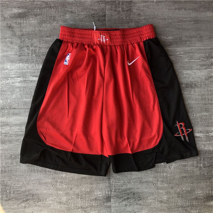 Men NBA Houston Rockets Red Shorts 04162->houston rockets->NBA Jersey
